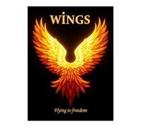 TZTTZT Diamond Art Kits for Adults - Fiery Phoenix Wings Flight Freedom Diamond Painting Kits for Adults Beginner, 12x16 in Frameless Diamond Painting Kit for Home Wall Decor