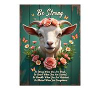 TZTTZT Diamond Art Kits for Adults - Motivational Goat Floral Composition Diamond Painting Kits for Adults Beginner, 12x16 in Frameless Diamond Painting Kit for Home Wall Decor