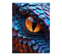 TZTTZT Diamond Art Kits for Adults - Mystical Dragon Eye Scales Closeup Diamond Painting Kits for Adults Beginner, Frameless Diamond Painting Craft for Home Wall Decor