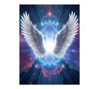 TZTTZT Diamond Art Kits for Adults - Radiant Wings Celestial Light Burst Diamond Painting Kits for Adults Beginner, Frameless Diamond Painting Craft for Home Wall Decor
