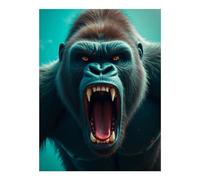 TZTTZT Diamond Art Kits for Adults - Roaring Mighty Beast Diamond Painting Kits for Adults Beginner, 12x16 in Frameless Diamond Painting Kit for Home Wall Decor