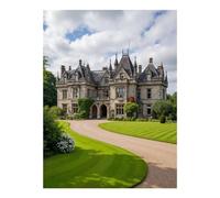 TZTTZT Diamond Art Kits for Adults - Victorian Mansion Lush Gardens Diamond Painting Kits for Adults Beginner, 12x16 in Frameless Diamond Painting Kit for Home Wall Decor