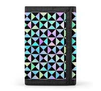 TZTTZT Diamond Grid Print Wallet for Men, Small Men's Bifold Wallet, 8 Credit Card Holder Slim Minimalist Front Pocket