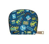 TZTTZT Dump Truck Credit Card Holder for Women, Leather Credit Card Holder Wallet, Card Case Wallet