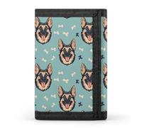 TZTTZT German Shepherd Cute Print Wallet for Men, Small Men's Bifold Wallet, 8 Credit Card Holder Slim Minimalist Front Pocket