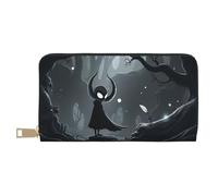 TZTTZT Gothic Black Forest Guardian Print Wallet Women, Leather Bifold Multi Card Wallet, Long Purse Women's Wallets