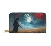 TZTTZT Gothic Dark Rider-A Print Wallet Women, Leather Bifold Multi Card Wallet, Long Purse Women's Wallets
