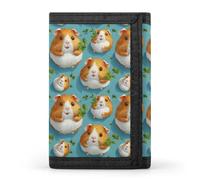 TZTTZT Kawaii Guinea Pig Print Wallet for Men, Small Men's Bifold Wallet, 8 Credit Card Holder Slim Minimalist Front Pocket