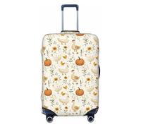 TZTTZT Luggage Cover Protector - Chicken and Duck Print Suitcase Covers for Luggage Fit Inch Suitcase, Black, 29-32