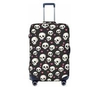 TZTTZT Luggage Cover Protector - Cute Skull Heart Print Suitcase Covers for Luggage Fit Inch Suitcase, Black, 22-24