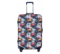 TZTTZT Luggage Cover Protector - Graffiti Crab Pattern Print Suitcase Covers for Luggage Fit Inch Suitcase, Black, 29-32