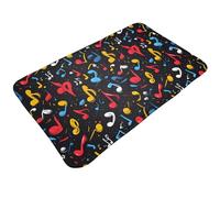 TZTTZT Music Notes Colorful Print Bathroom Rugs 30x20 Inches, Absorbent Non Slip Bath Mat Rugs, Machine Washable Shower Rug Bath Mats for Bathroom