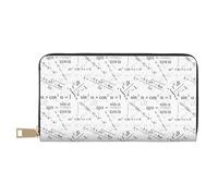 TZTTZT Print equation Math Wallet Women, Leather Bifold Multi Card Wallet, Women's Wallets Long Purse