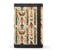 TZTTZT Retro Egypt Pattern Print Wallet for Men, Small Men's Bifold Wallet, 8 Credit Card Holder Slim Minimalist Front Pocket
