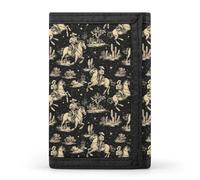 TZTTZT Retro Western Cowboy Print Wallet for Men, Small Men's Bifold Wallet, 8 Credit Card Holder Slim Minimalist Front Pocket