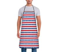 TZTTZT Stars And Stripes Aprons for Women Men, Chef Apron for Kitchen Cooking Grill Baking Gardening Artist
