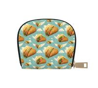 TZTTZT Taco Wings Print Credit Card Holder for Women, Card Case Wallet, Leather Credit Cards Holder Wallet