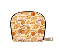 TZTTZT Various Bread Credit Card Holder for Women, Leather Credit Card Holder Wallet, Card Case Wallet