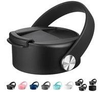 Tzuoieo Flip lid for Hydro Flask Wide Mouth 32 40 oz with Flexible Handle, Replacement Coffee Lid Compatible with Hydroflask, Nalgene, and More Top Water Bottle Brands Wide Mouth 32 oz 40 oz