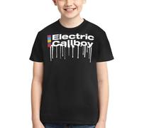 TZVEHAFYA Teenagers‘ Callboys Music Band Electric Unisex Rundhals Short-Sleeve Tee Double-Sided Full-Print T Shirt Soft & Elastic Summer Essential Multicoloured M