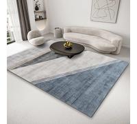 Tzvpsu Area rugs Blue grey geometric design washable modern carpet gaming rug for boys bedroom teen girls bedroom accessories 80x160cm