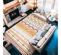 Tzvpsu Bedroom assecories Yellow Red Blue Modern Geometric Design gaming room accessories kids rug 80x120cm