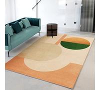 Tzvpsu Bedroom decor men Modern Minimalist Yellow Green Geometric Pattern childrens rugs for playroom kids bedrooms boys 120x160cm