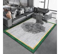 Tzvpsu Bedroom rug Green Yellow Gray Simple Geometric Design lounge home decor accessories 160x230cm