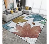 Tzvpsu Bedside rug Grey yellow blue leaf butterfly pattern bedroom decorations for women carpets living room 160x200cm