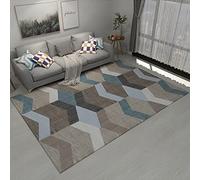 Tzvpsu Boys bedroom accessories teenager Brown Blue Gray Abstract Geometric Design girls room rug balcony 140x200cm