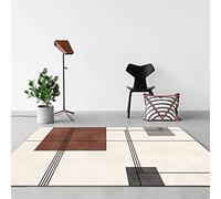 Tzvpsu Carpet For Bedrooms Brown Gray Beige Modern Geometric Lines Design Rug Hallway Kids Rugs 180X250Cm