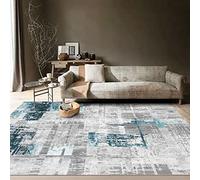 Tzvpsu Lounge rugs Blue Gray Abstract Ink Graffiti Oil Painting Design washable rug gaming for boys bedroom 200x350cm