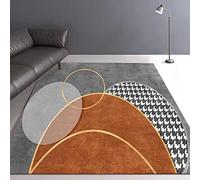 Tzvpsu Playroom rug Yellow Grey Modern Geometric Pattern kids carpet teen girl bedroom accessories 160x200cm