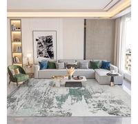 Tzvpsu Room accessories for men Green Gray Modern Abstract Ink Oil Painting Design nursery rugs carpets washable kitchen 180x250cm