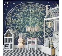 Tzxztt Abstract Cartoon Planet Creative Art Modern 3D Wallpaper Premium Textured Silk Neutral Tones Material Ideal for Living Room Bedroom-400cm×280cm