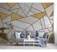 Tzxztt Abstract Creative Colourful Geometric Art Modern 3D Wallpaper Premium Textured Silk Neutral Tones Material Ideal for Living Room Bedroom-250cm×170cm
