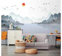 Tzxztt Abstract Minimalist Fresh Landscapes Scenery Modern 3D Wallpaper Premium Textured Silk Neutral Tones Material Ideal for Living Room Bedroom-300cm×210cm