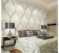Tzxztt Abstract Three Dimensional Minimalist Geometric Upholstered Modern 3D Wallpaper Premium Textured Silk Neutral Tones Material Ideal for Living Room Bedroom-350cm×256cm