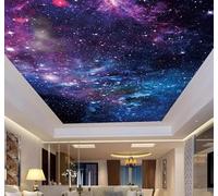 Tzxztt Beautiful Dreamlike Starry Sky Universe Stars Modern 3D Wallpaper Premium Textured Silk Neutral Tones Material Ideal for Living Room Bedroom-400cm×280cm