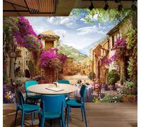 Tzxztt Beautiful Landscapes City Architecture Flowers Birds Modern 3D Wallpaper Premium Textured Silk Neutral Tones Material Ideal for Living Room Bedroom-250cm×170cm