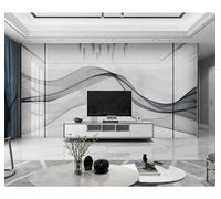 Tzxztt Creative Black and White Smoke Marble Effect Art Modern 3D Wallpaper Premium Textured Silk Neutral Tones Material Ideal for Living Room Bedroom-430cm×300cm