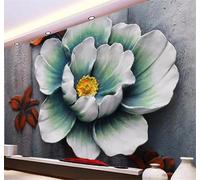 Tzxztt Creative Retro Unique Artistic Floral Relief Modern 3D Wallpaper Premium Textured Silk Neutral Tones Material Ideal for Living Room Bedroom-400cm×280cm