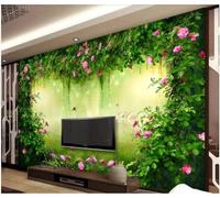 Tzxztt Fresh Green Leaves Vines Flowers Swan Modern 3D Wallpaper Premium Textured Silk Neutral Tones Material Ideal for Living Room Bedroom-350cm×256cm