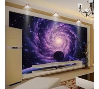 Tzxztt Hand Drawn Fresh Beautiful Dreamy Cosmic Stars Modern 3D Wallpaper Premium Textured Silk Neutral Tones Material Ideal for Living Room Bedroom-350cm×256cm