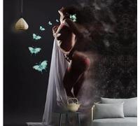 Tzxztt Hand Drawn Sensual Beautiful Women Butterflies The Human Form Art Modern 3D Wallpaper Premium Textured Silk Neutral Tones Material Ideal for Living Room Bedroom-300cm×210cm