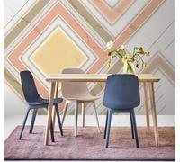 Tzxztt Minimalist Abstract Colourful Geometric Marble Effect Modern 3D Wallpaper Premium Textured Silk Neutral Tones Material Ideal for Living Room Bedroom-430cm×300cm