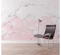 Tzxztt Minimalist Abstract Creative Pink Marble Effect Modern 3D Wallpaper Premium Textured Silk Neutral Tones Material Ideal for Living Room Bedroom-430cm×300cm