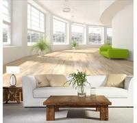 Tzxztt Minimalist Three Dimensional White Corridor Spatial Extension Modern 3D Wallpaper Premium Textured Silk Neutral Tones Material Ideal for Living Room Bedroom-430cm×300cm