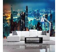 Tzxztt Three Dimensiona City Architecture River Art Modern 3D Wallpaper Premium Textured Silk Neutral Tones Material Ideal for Living Room Bedroom-200cm×140cm