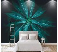 Tzxztt Three Dimensional Atmospheric Fresh and Light Green Clover Modern 3D Wallpaper Premium Textured Silk Neutral Tones Material Ideal for Living Room Bedroom-250cm×170cm